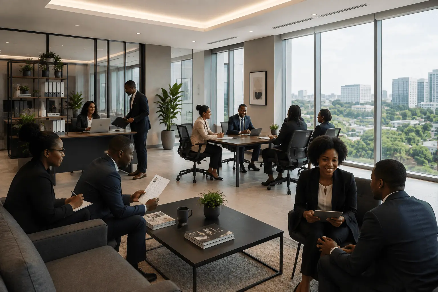 Meeting room at the Samora Avenue office